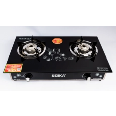Bếp Gas Đôi Mặt Kính Seika (Sen Inox) SKB606