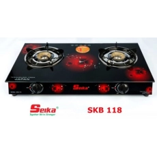 Bếp gas đôi mặt kính Seika – SKB-118
