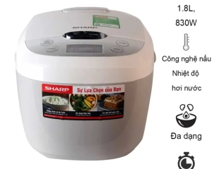 Nồi Cơm Điện Sharp KS-COM180EV-GY 1.8 lít