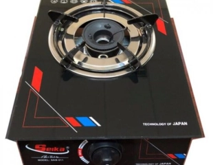 Bếp Gas Đơn Mặt Kính Seika (Sen Nhôm) SKB011