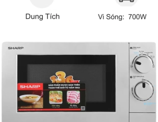 Lò vi sóng Sharp R-207VN-SL 20 lít