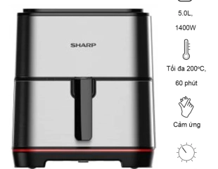 Nồi Chiên Không Dầu Sharp KF-AF50EV ST 5Lít