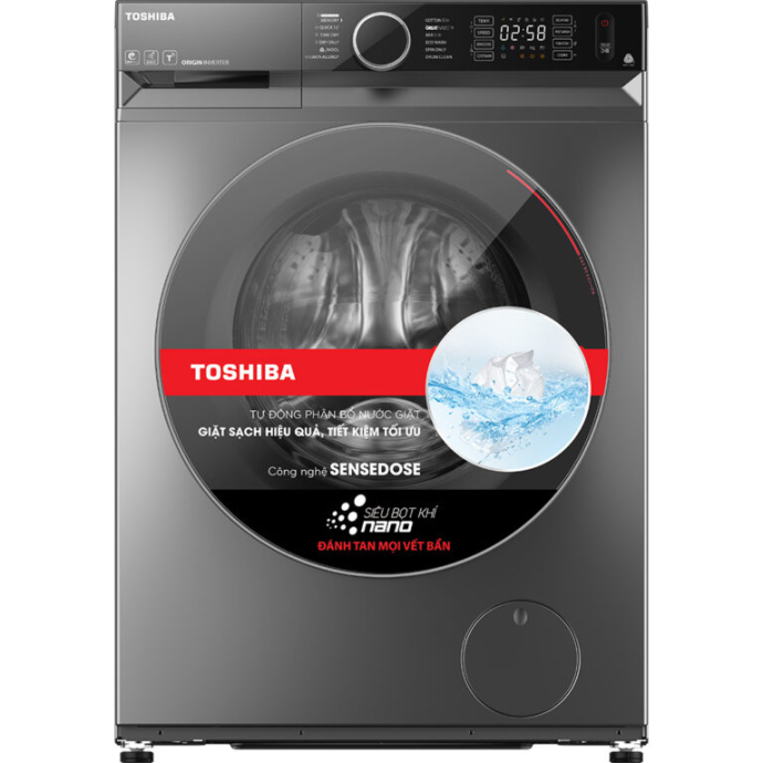 Máy giặt sấy Toshiba Inverter giặt 10.5 kg – sấy 7 kg TWD-BM115GF4V(SK)