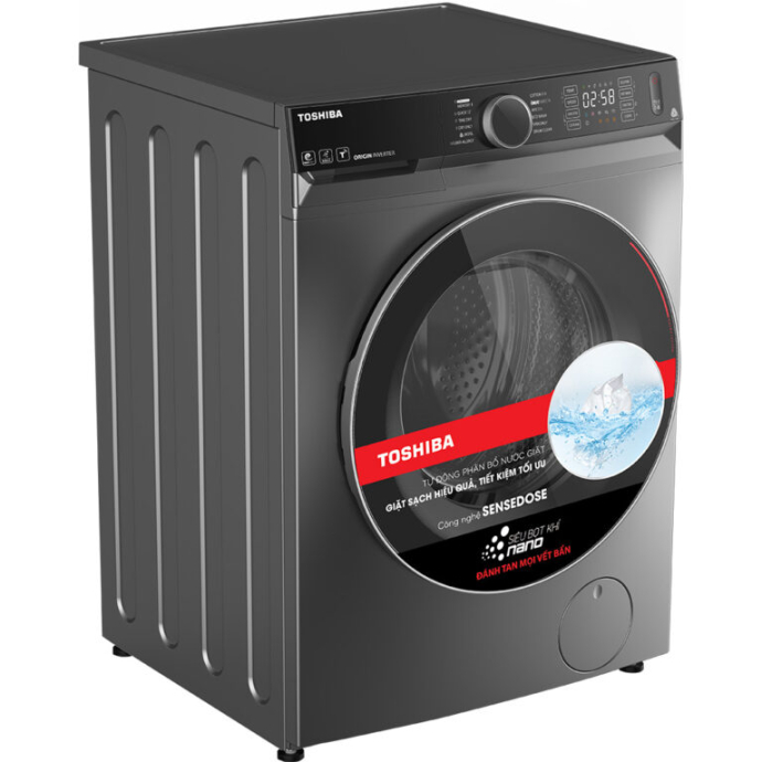Máy giặt sấy Toshiba Inverter giặt 10.5 kg – sấy 7 kg TWD-BM115GF4V(SK)