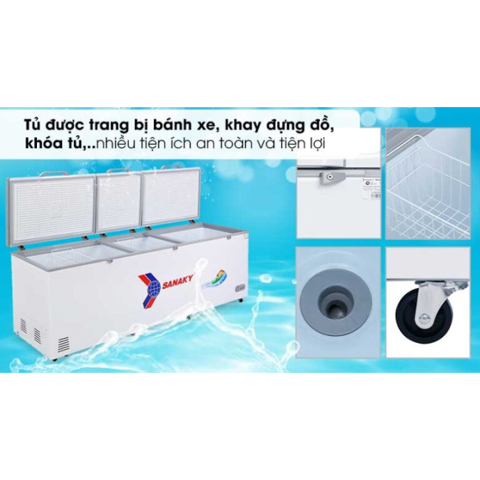 Tủ đông Sanaky 900 lít VH-1199HY