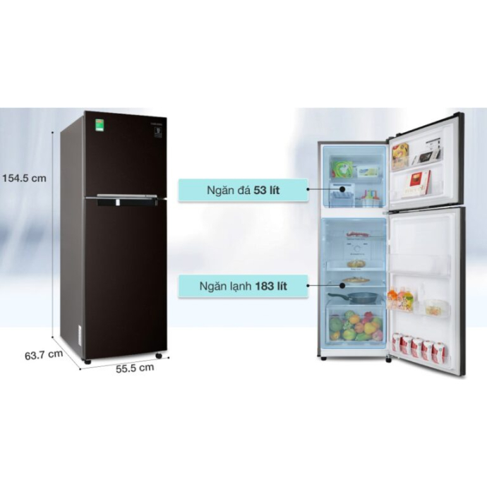 Tủ lạnh Samsung Inverter 236 lít RT22M4032BY/SV