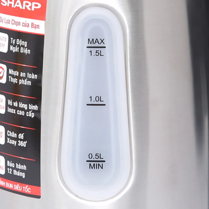 Bình đun siêu tốc Sharp EKJ-15EVS-ST 1.5 lít