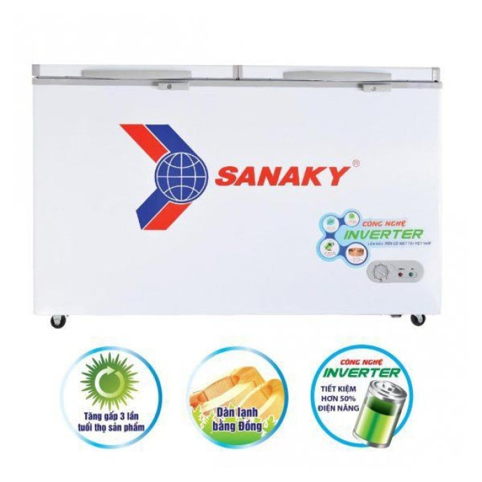 Tủ đông Sanaky Inverter 250 lít VH-2599W3