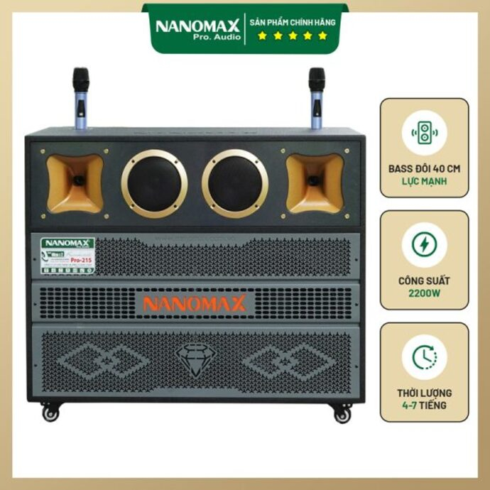Loa Kéo Bình & Điện Nanomax Pro-215A
