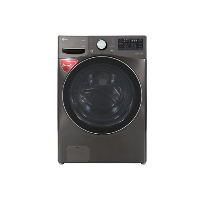 Máy giặt sấy LG AI DD Inverter giặt 15 kg – sấy 8 kg F2515RTGB