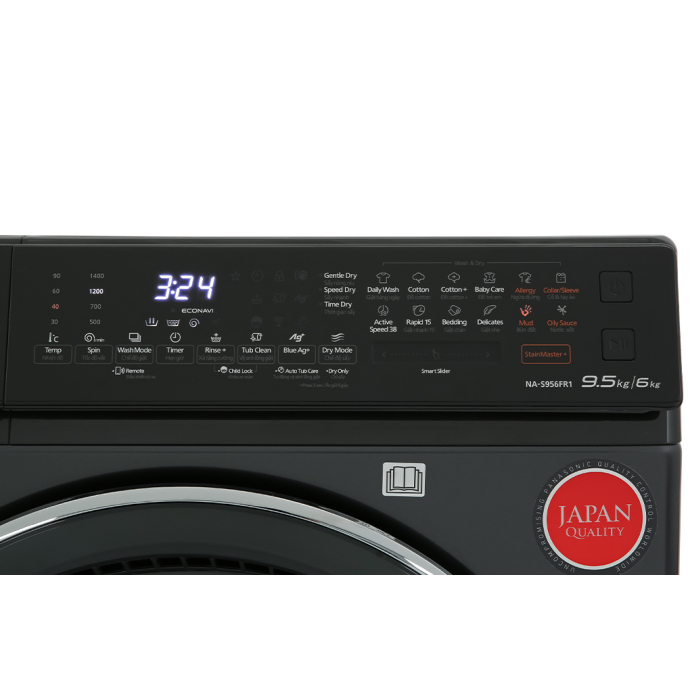 Máy giặt sấy Panasonic Inverter 9.5 kg NA-S956FR1BV