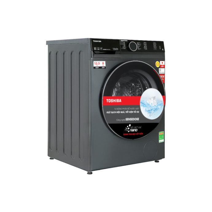 Máy giặt sấy Toshiba Inverter giặt 12.5 kg – sấy 8 kg TWD-BM135GF4V(MG)