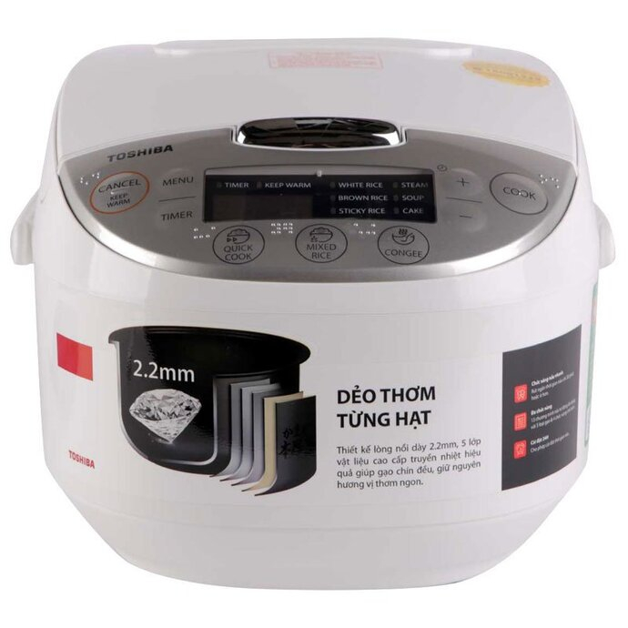Nồi cơm điện tử 1L Toshiba RC-10DH1NV 