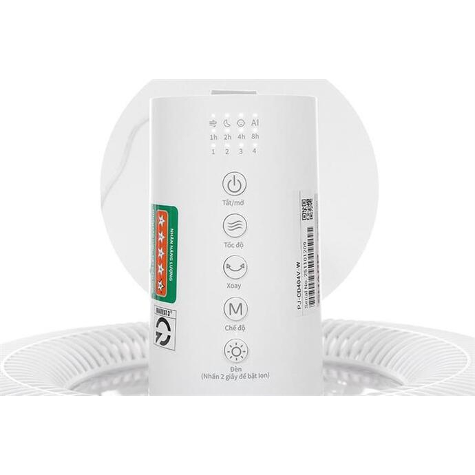 Quạt tuần hoàn Sharp 9 cánh PJ-CD404V-W 24W