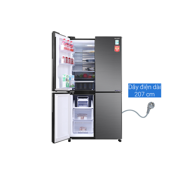 Tủ lạnh Sharp Inverter 525 lít SJ-FX600V-SL 