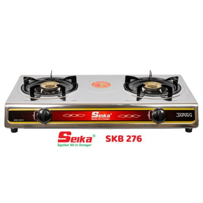 Bếp gas đôi toàn thân Inox Seika SKB276