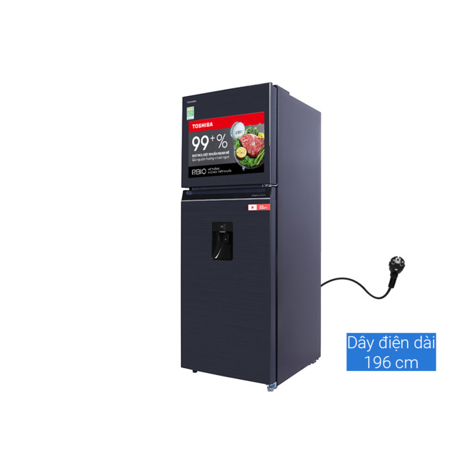 Tủ lạnh Toshiba Inverter 311 lít GR-RT395WE-PMV(06)-MG