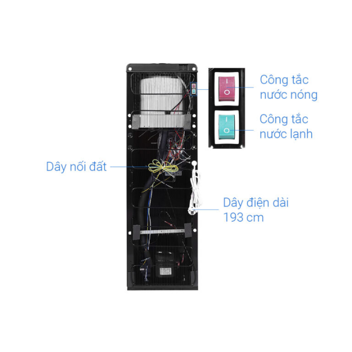 Cây nước nóng lạnh Toshiba RWF-W1917TV(K1) 650W