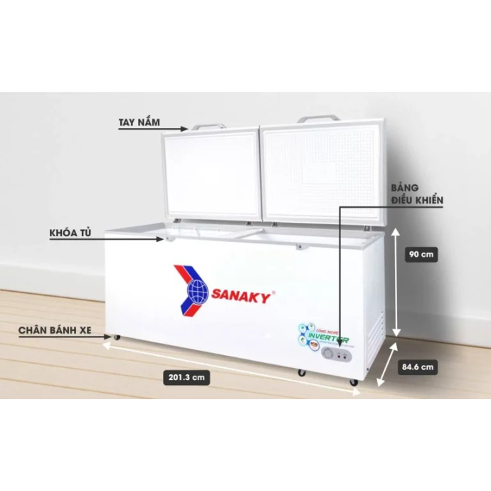 Tủ đông Sanaky VH-8699HYK 860 lít