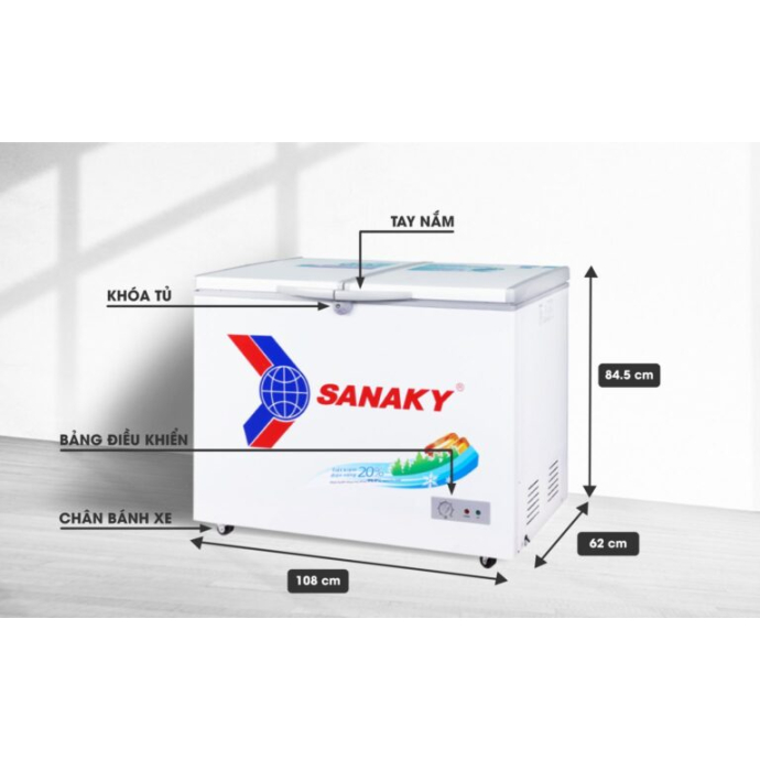 Tủ Đông Sanaky 235 lít VH-2899A1