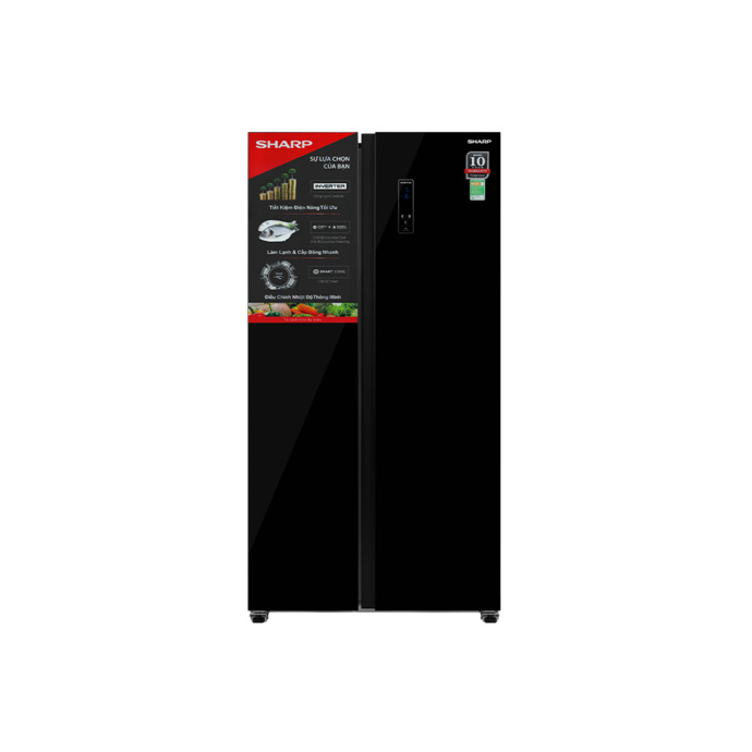 Tủ lạnh Sharp Inverter 532 lít Side By Side SJ-SBX530VG-BK