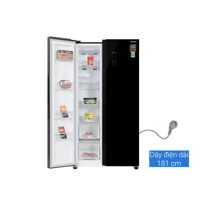 Tủ lạnh Sharp Inverter 532 lít Side By Side SJ-SBX530VG-BK