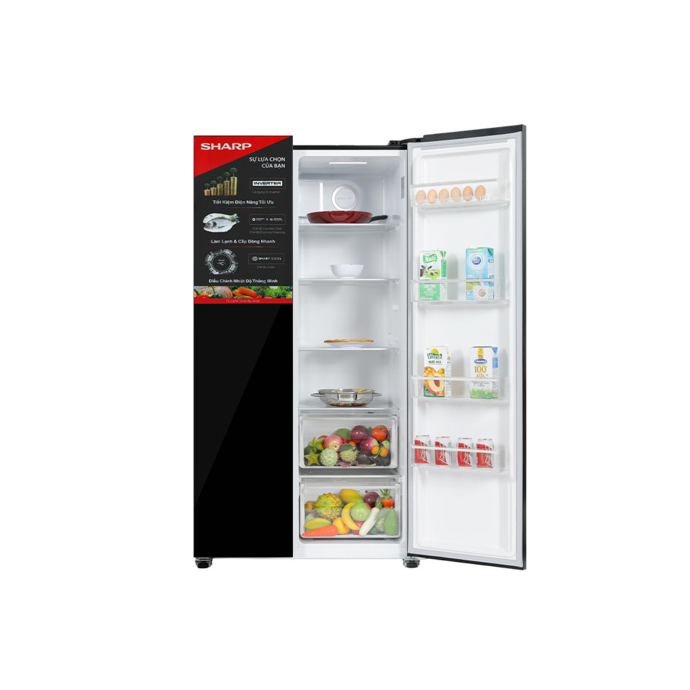 Tủ lạnh Sharp Inverter 532 lít Side By Side SJ-SBX530VG-BK