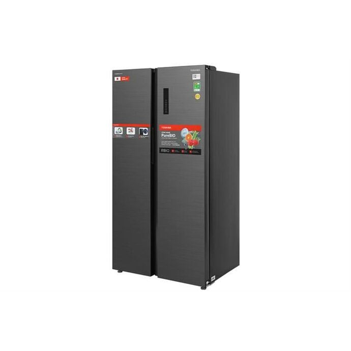 Tủ lạnh Toshiba Inverter 555 lít Side By Side GR-RS696WI-PMV(60)-AG