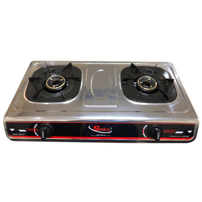 Bếp gas đôi toàn thân inox Seika SKB278