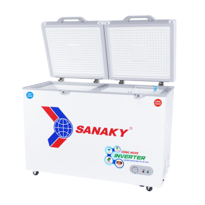 Tủ Đông mặt kính cường lực Sanaky 260 lít VH-3699W4K